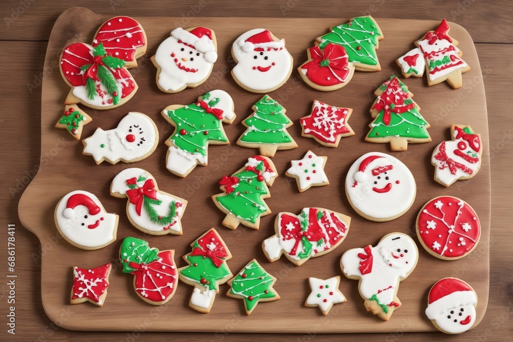 glazed christmas gingerbread cookies