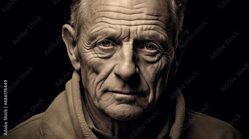 The Story in His Eyes: Timeless Portrait of a Reflective Man The Story in His Eyes: Timeless Portrait of a Reflective Man