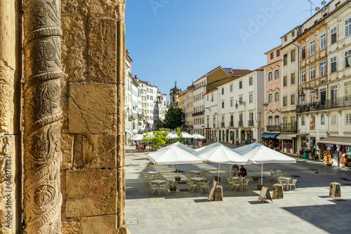 View of Praca do Comercio, Coimbra, Portugal