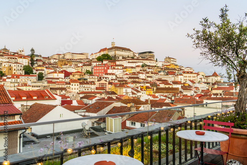 View at the town from balcony, Coimbra