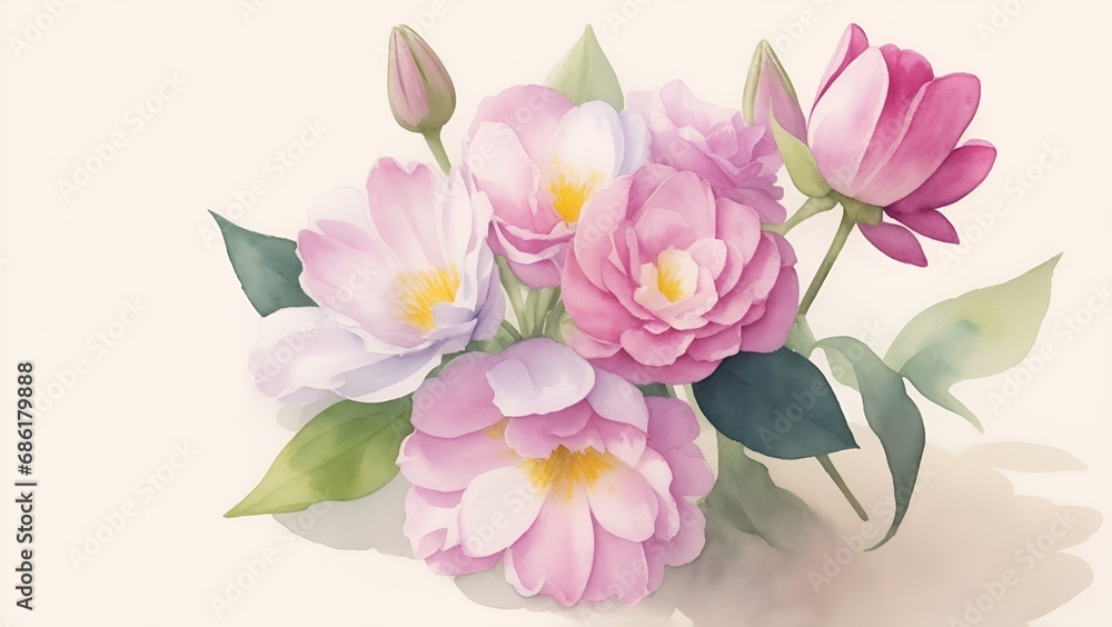 Fototapeta premium Watercolor Flower