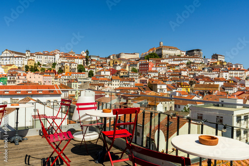 View at the town from balcony, Coimbra