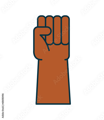 protest fist illustration