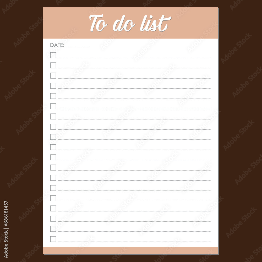 To do list To do list