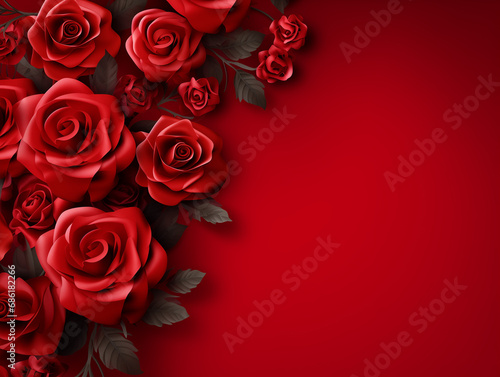 Valentines Day greeting card background design. 