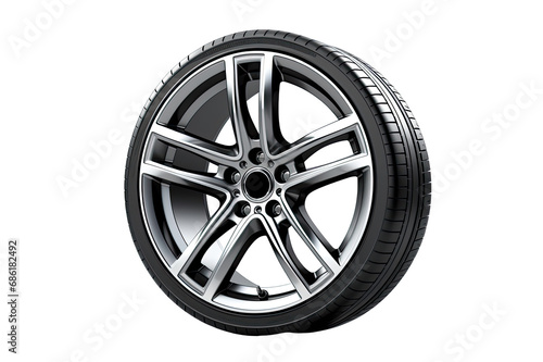 View of Luxury car Velg On Transparent Background