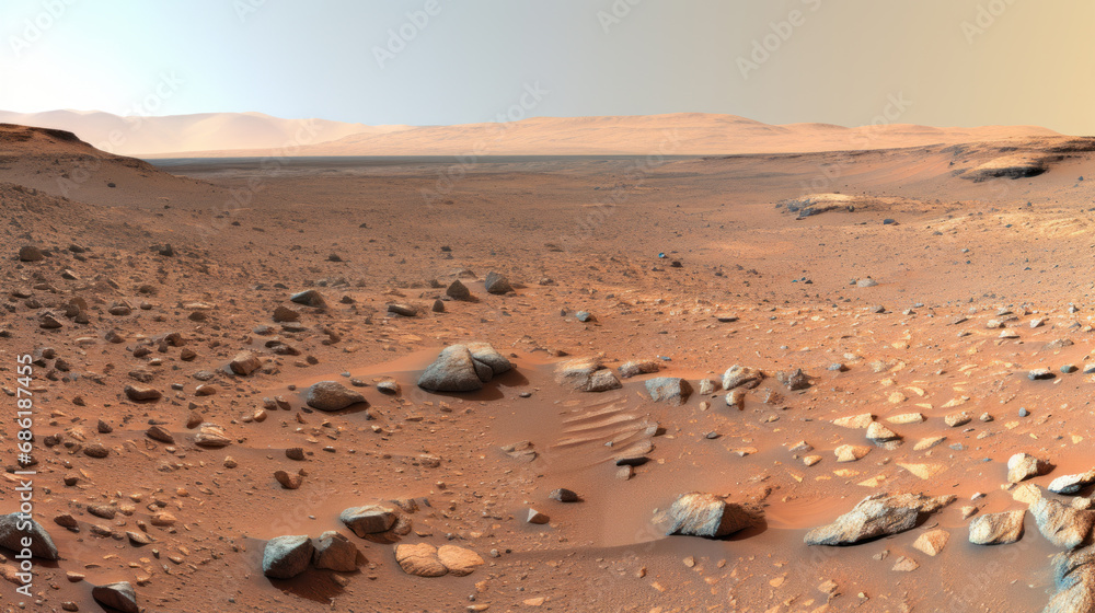 Imaginary Martian-like landscape Imaginary Martian-like landscape