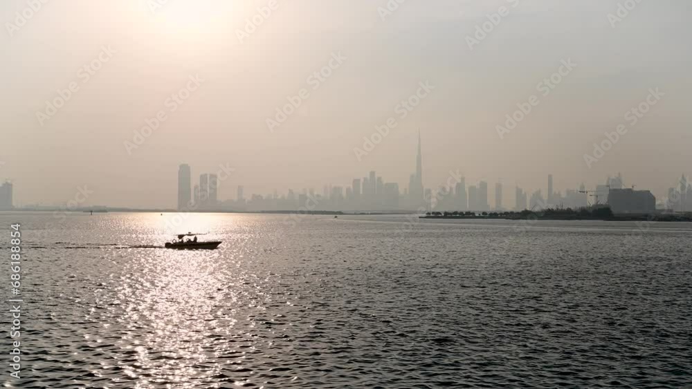 Scenic View of Dubai City from Dubai Creek Harbour Scenic View of Dubai City from Dubai Creek Harbour