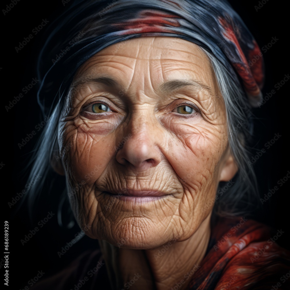 old lady portrait, ultra realicstic, face close up old lady portrait, ultra realicstic, face close up