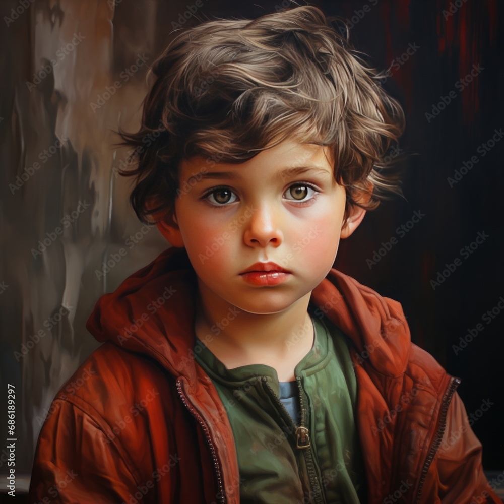 portrait of a kid looking at camera portrait of a kid looking at camera