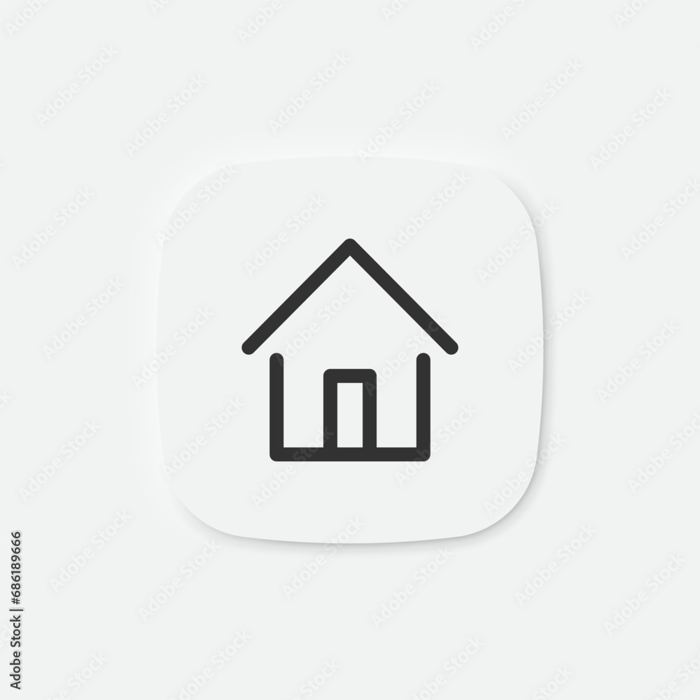 Home icon. House sign. Building symbol. Vector isolated sign. Home icon. House sign. Building symbol. Vector isolated sign.