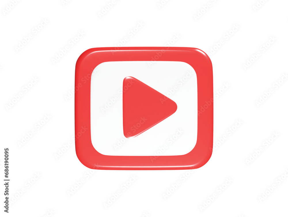 Video player icon illustration element Video player icon illustration element