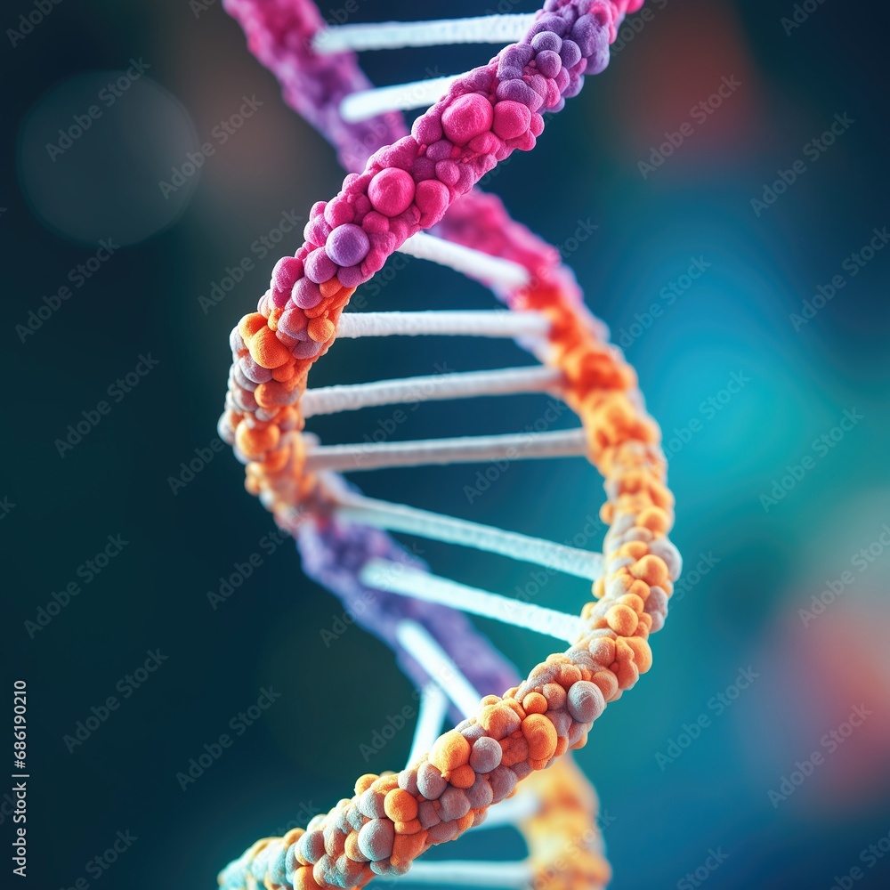 Nature's Code, Molecular Building Blocks, the Twisted Ladder of DNA's Double Helix, Generative AI Nature's Code, Molecular Building Blocks, the Twisted Ladder of DNA's Double Helix, Generative AI