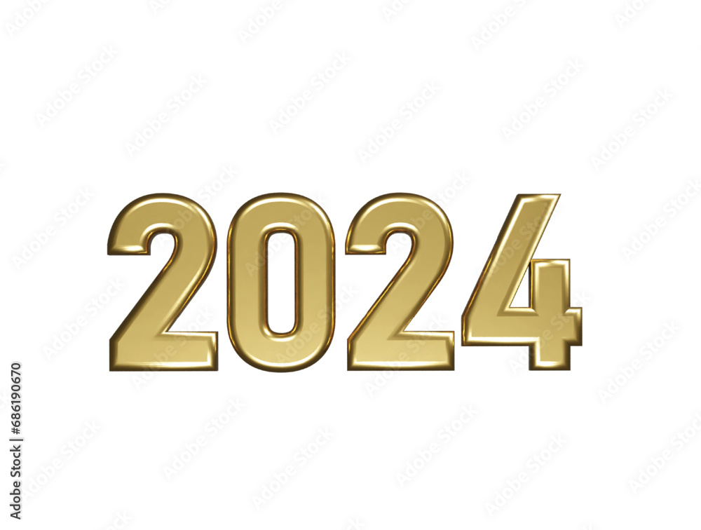 2024 new year text effect element 2024 new year text effect element