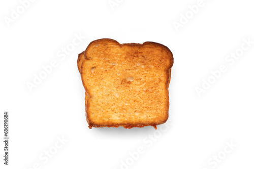 Grilled Cheese Sandwich top down view Isolated background with shadow