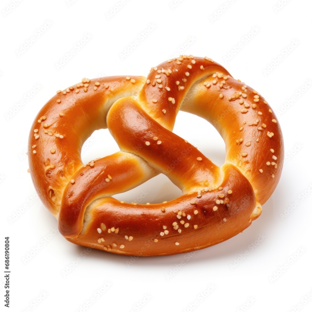 pretzel isolated on white