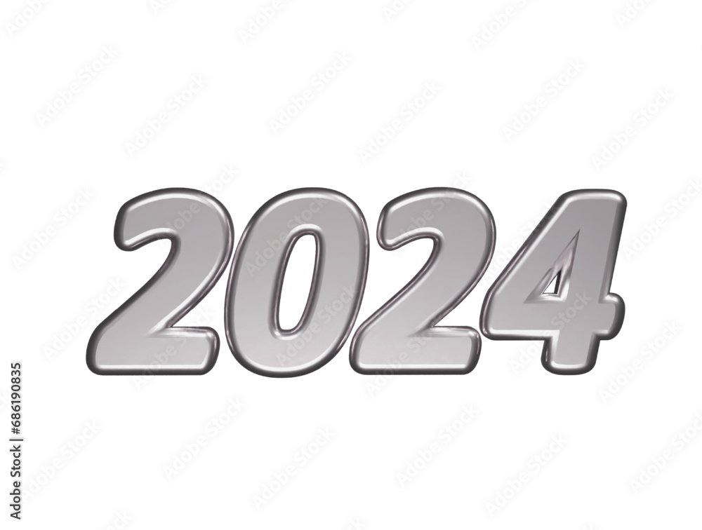 2024 new year text effect element 2024 new year text effect element