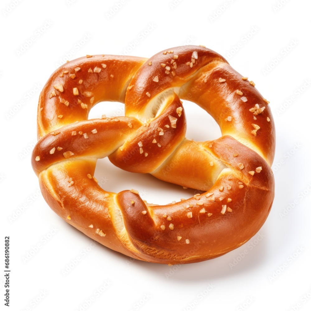 pretzel isolated on white