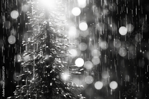 christmas tree with lights.