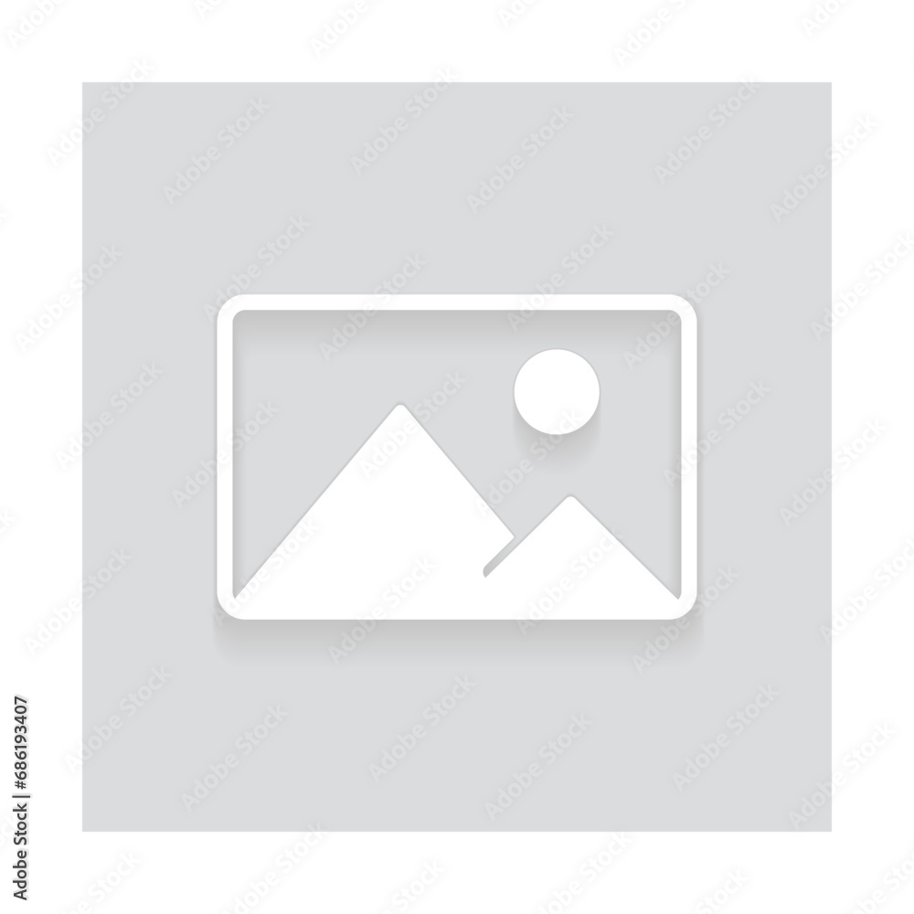 Picture placeholder symbol with drop shadow for the app, website, or user interface design. No photo thumbnail graphic element. No found or available image in the gallery or album. Vector illustration Picture placeholder symbol with drop shadow for the app, website, or user interface design. No photo thumbnail graphic element. No found or available image in the gallery or album. Vector illustration