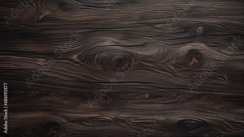 Close-up photo of dark wood with textured surface