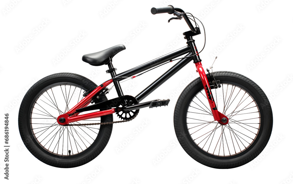 Unleashing the Power of the Xaadfysal BMX Bike Isolated on Transparent Background PNG.
