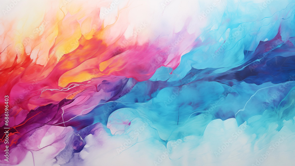A colorful and warm abstract painting in cmyk colors, done in oil painting. A colorful and warm abstract painting in cmyk colors, done in oil painting.