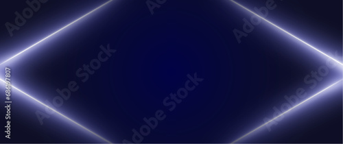abstract futuristic neon glow blue ray line border vector illustration for background, element, graphic, banner