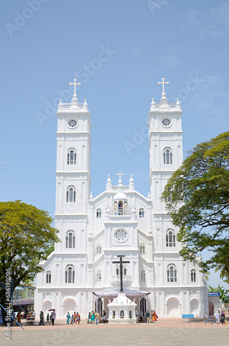 Basilica of Our Lady of Ransom an ancient church Vallarpadam, Kerala, India, Asia