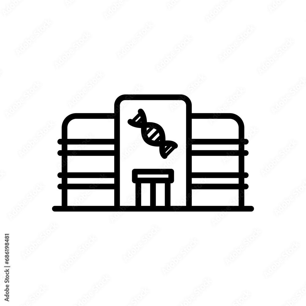 laboratory icon vector in line style laboratory icon vector in line style
