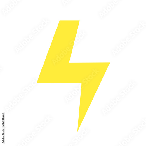 yellow isolated lightning icon on white background Free Download yellow isolated lightning icon on white background - GFXLoad