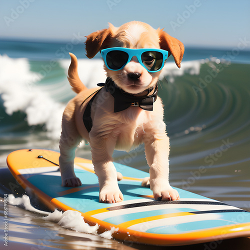 dog in sunglasses © BestSong