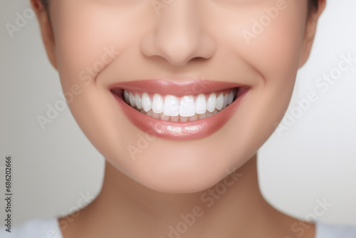 Perfect white teeth. female smile  dental care and stomatology  dentistry