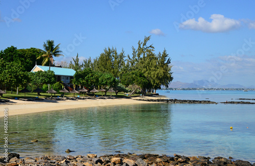 Africa, picturesque area of Mont Choisy in Mauritius photo