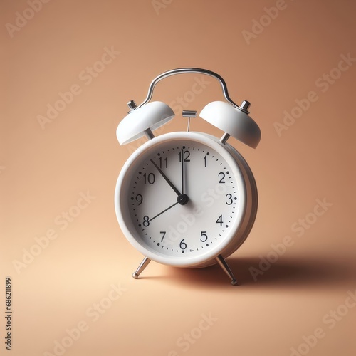 alarm clock on simple background