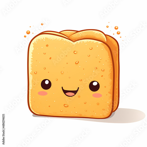 Bread Cartoon Illustration