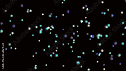 Wallpaper Mural Abstract video footage with moving particles on a dark background, a minute for editing transitions and background views Torontodigital.ca