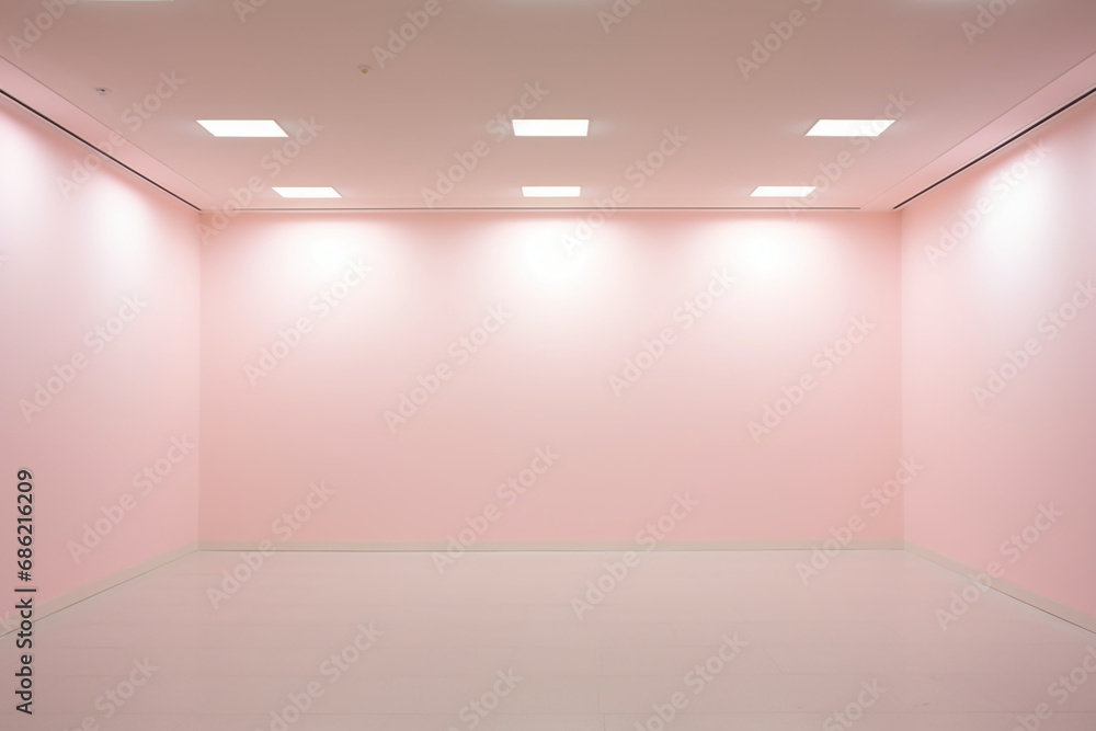 pale pink Empty Space. AI generative