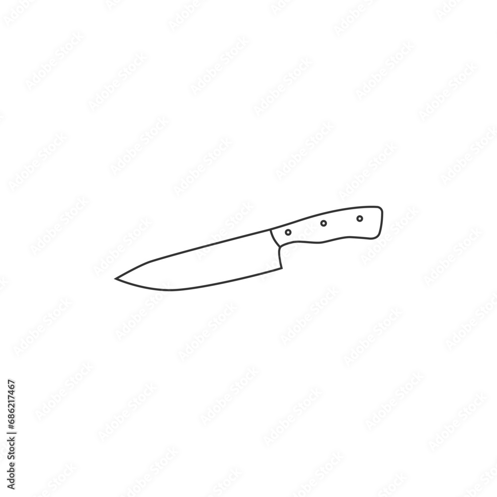 Chef's kitchen knife icon. Vector Chef's kitchen knife icon. Vector