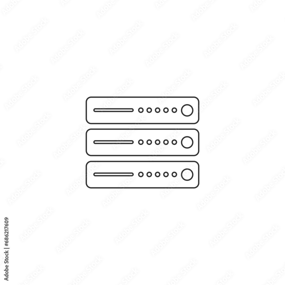 Computer Server Icon Vector Illustration Computer Server Icon Vector Illustration