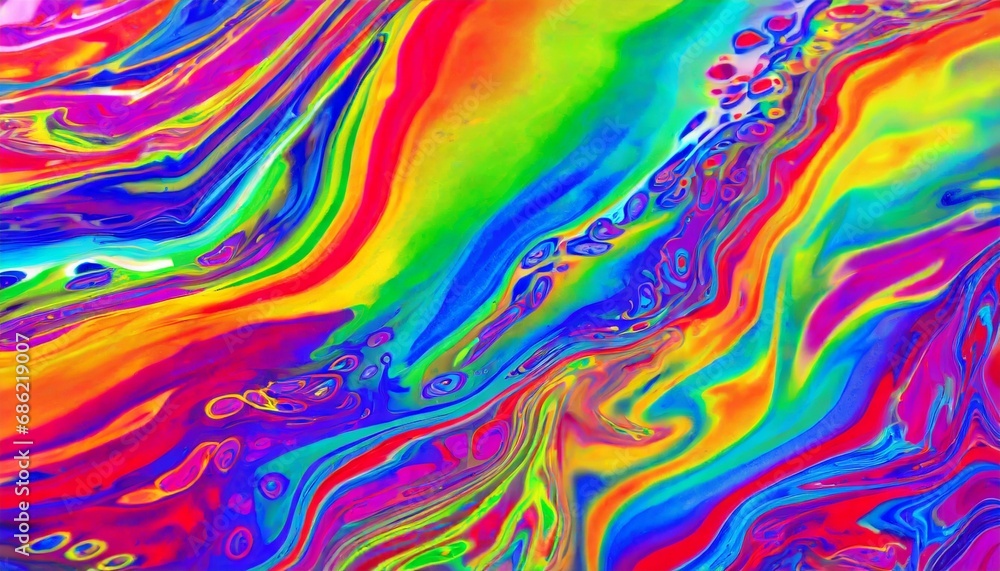 a psychedelic style with rainbow colors patterns colorful liquid background