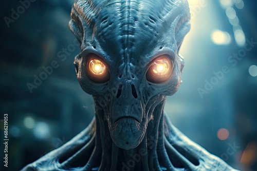 alien, villain, ominous, cosmic, darkness, malevolence, mystery, distant, galaxy, extraterrestrial, threat, unknown, enigma, creature, outer space, hostile, sci-fi, fantasy, illustration, unearthly, p photo