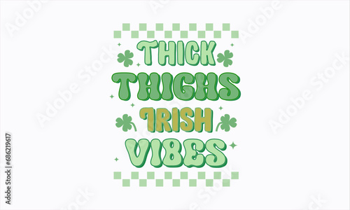 Retro St patrick's Day SVG Design, St patrick's Day Sublimation Design