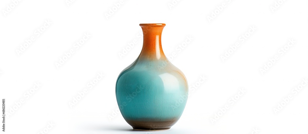 Mid century vase white background Mid century vase white background