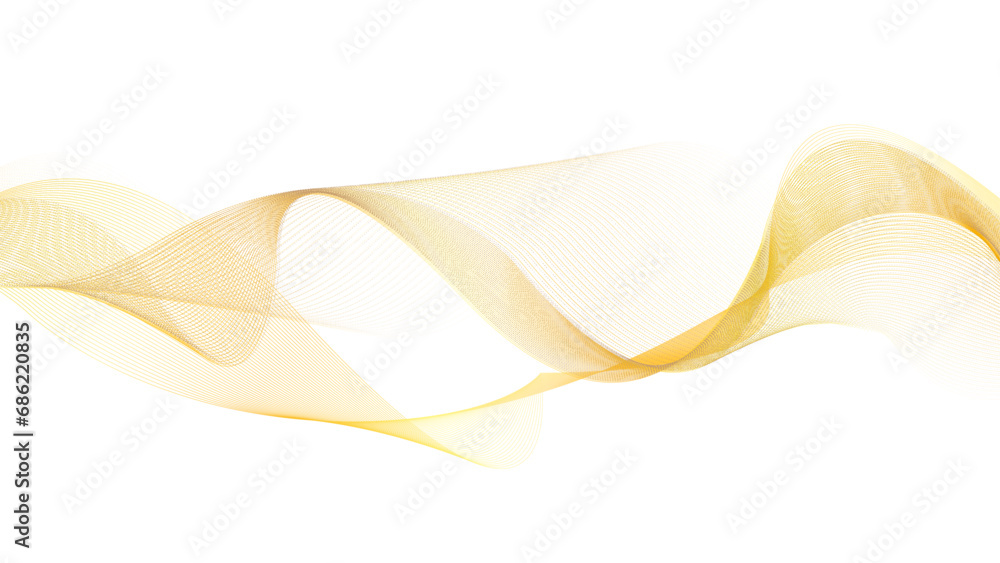 Design elements. Wave of many glittering lines. Abstract vertical glow wavy stripes on white background isolated. Creative line art. Vector illustration art deco style for wedding invitation Design elements. Wave of many glittering lines. Abstract vertical glow wavy stripes on white background isolated. Creative line art. Vector illustration art deco style for wedding invitation