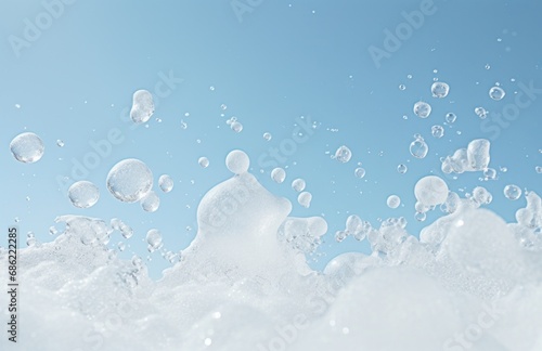 a close up photo of white snow texture
