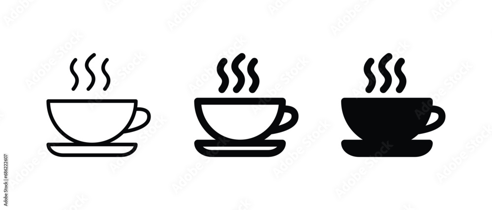 Obraz premium Coffee icon vector illustration for web, ui, and mobile apps
