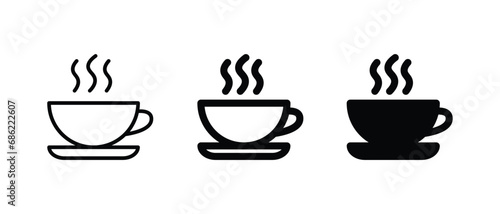Coffee icon vector illustration for web, ui, and mobile apps