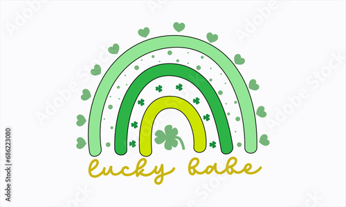 Retro St patrick's Day SVG Design, St patrick's Day Sublimation Design