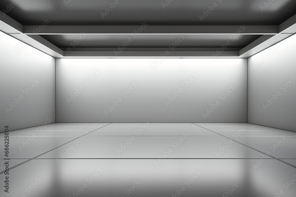 silver Empty Space. AI generative silver Empty Space. AI generative